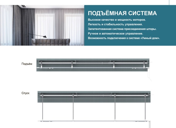 Электрокарниз, ЛИФТ, 3м Электрокарниз, ЛИФТ, 3м