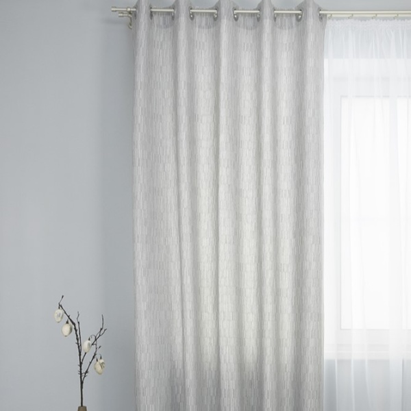 Штора на люверсах "Касия" 160х270 цвет нежно-серый Штора на люверсах "Касия" 160х270 цвет нежно-серый