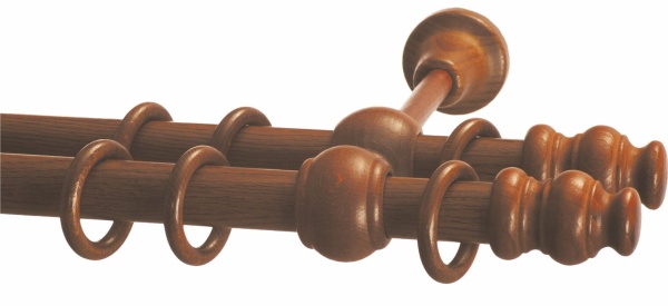 Карниз двухрядный (Темная вишня) D28, наконечник Стандарт Карниз двухрядный (Темная вишня) D28, наконечник Стандарт