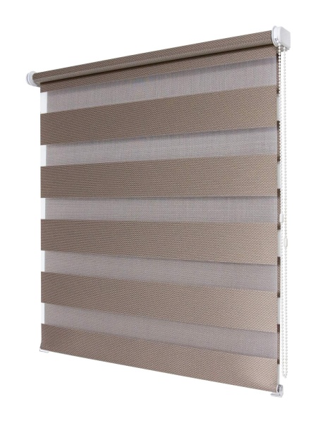 Рулонные шторы день ночь УЮТ Тиссура цвет ореховый Рулонные шторы день ночь УЮТ Тиссура цвет ореховый