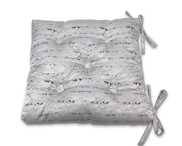 Подушка на стул с завязками 40x40 см Rosemary цвет серый Подушка на стул с завязками 40x40 см Rosemary цвет серый