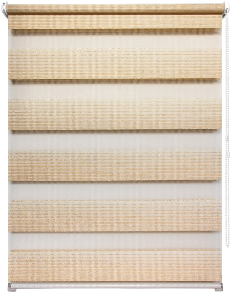 Рулонные шторы день ночь УЮТ Люрекс цвет ваниль Рулонные шторы день ночь УЮТ Люрекс цвет ваниль