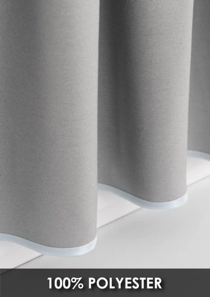 Карниз МИНИ 80см со шторами-кафе, Светлый графит Карниз МИНИ 80см со шторами-кафе, Светлый графит