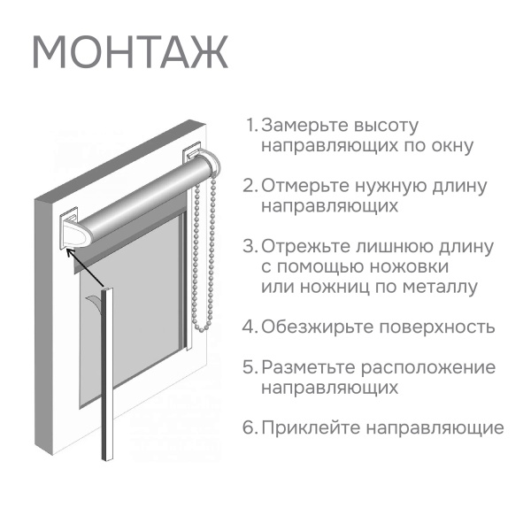 Направляющие для миниролло 150 см Направляющие для миниролло 150 см