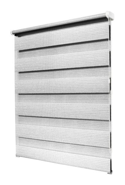 Рулонные шторы день ночь УЮТ Люрекс цвет светло-серый Рулонные шторы день ночь УЮТ Люрекс цвет светло-серый