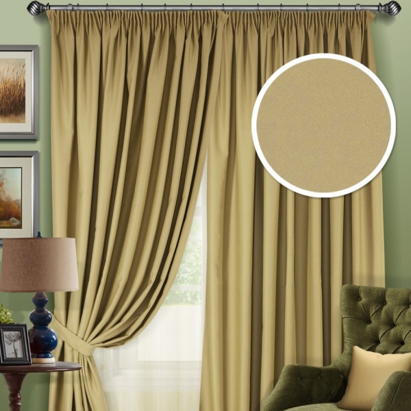 Комплект штор Блэкаут "Blackout-SH" 2 шт 220х280/500х280 светло зеленый Комплект штор Блэкаут "Blackout-SH" 2 шт 220х280/500х280 светло зеленый