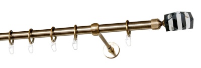Карниз однорядный гладкий ∅16мм, бронза, 140 см, Карамель Карниз однорядный гладкий ∅16мм, бронза, 140 см, Карамель