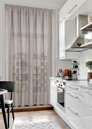 70 вариантов современных штор для кухни