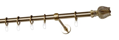 Однорядный гладкий карниз Тюльпан ∅16мм Бронза Однорядный гладкий карниз Тюльпан ∅16мм Бронза