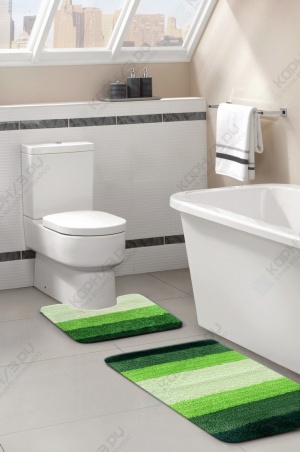 Набор ковриков для ванной комнаты  полиэстер  Green Gradiente