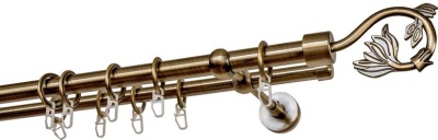 Карниз 2-х рядный гладкий ∅20/16мм, бронза, 140 см, Крокус Карниз 2-х рядный гладкий ∅20/16мм, бронза, 140 см, Крокус