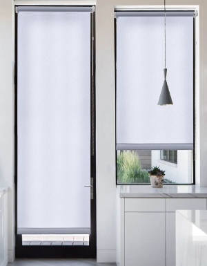 Рулонная штора, для балконной двери Лайт, цвет серый