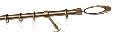 Карниз однорядный гладкий ∅16мм, бронза, 140 см, Орбита Карниз однорядный гладкий ∅16мм, бронза, 140 см, Орбита