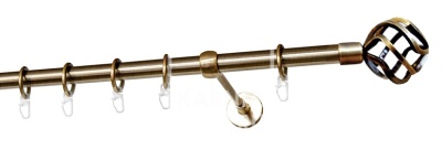 Карниз однорядный гладкий ∅16мм, бронза, 140 см, Глобо Карниз однорядный гладкий ∅16мм, бронза, 140 см, Глобо