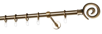 Карниз однорядный гладкий ∅16мм, бронза, 140 см, Флеско Карниз однорядный гладкий ∅16мм, бронза, 140 см, Флеско
