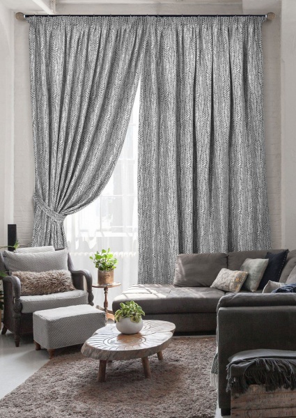 Комплект штор на тесьме "Calpe - ST" 2 шт 136х270, тюль 450х270 Комплект штор на тесьме "Calpe - ST" 2 шт 136х270, тюль 450х270