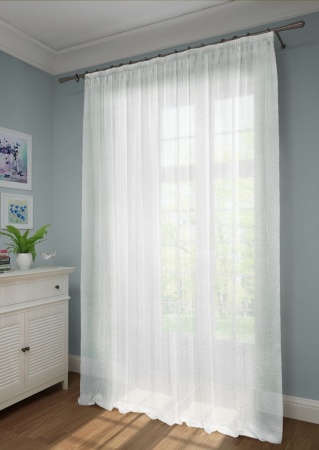 Тюль на тесьме 450х275 см Cresh - XL цвет белый Тюль на тесьме 450х275 см Cresh - XL цвет белый