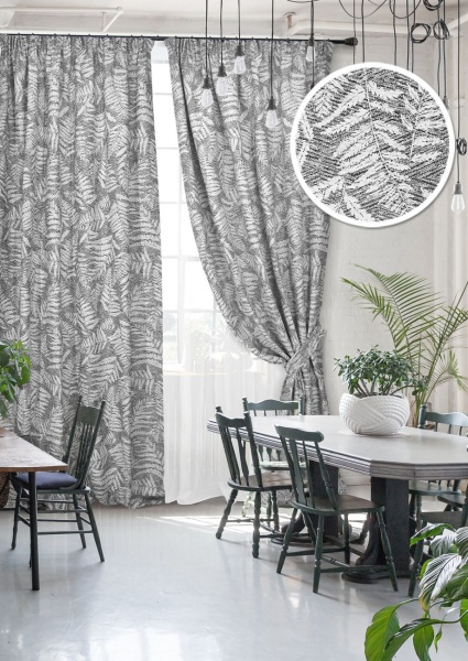 Комплект штор на тесьме "Gisa - ST" 2 шт 136х270, тюль 450х270 Комплект штор на тесьме "Gisa - ST" 2 шт 136х270, тюль 450х270