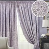 Комплект штор на тесьме "Stone" 2 шторы 200x270, тюль 450х270 фиолетовый Комплект штор на тесьме "Stone" 2 шторы 200x270, тюль 450х270 фиолетовый