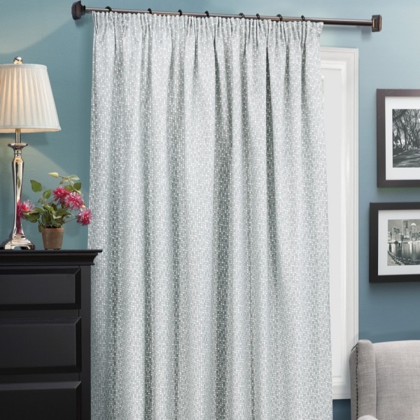 Портьера на тесьме "Domino" 220х270 серый Портьера на тесьме "Domino" 220х270 серый