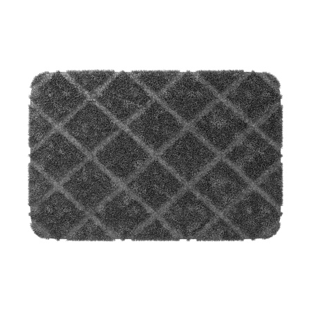 Коврик WasserKRAFT для ванной 60х90 см Lippe Charcoal Gray