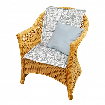 Подушка на стул со спинкой "Grey Palma"