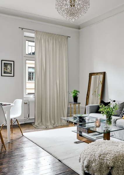 Портьера на тесьме "Lindor" 250x300 см светло-серый Портьера на тесьме "Lindor" 250x300 см светло-серый