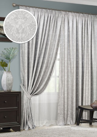 Комплект штор на тесьме "Rebecca" 2 шторы 200х270, тюль 450х270 Комплект штор на тесьме "Rebecca" 2 шторы 200х270, тюль 450х270