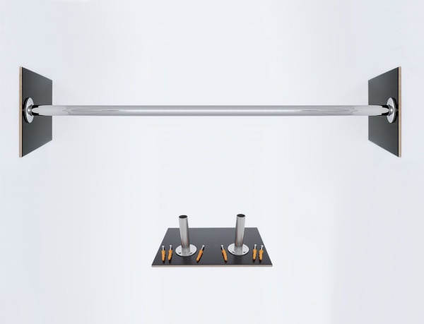 Карниз для ванной 180см (Штанга 20мм) Прямой, Усиленный Люкс Карниз для ванной 180см (Штанга 20мм) Прямой, Усиленный Люкс