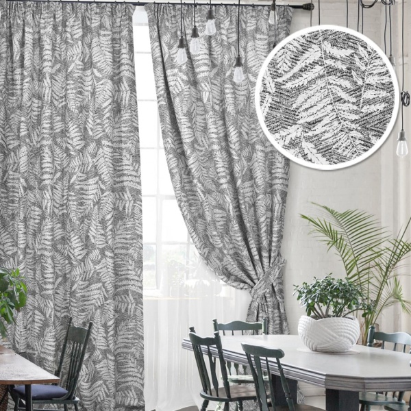 Комплект штор на тесьме "Gisa - ST" 2 шт 136х270, тюль 450х270 Комплект штор на тесьме "Gisa - ST" 2 шт 136х270, тюль 450х270