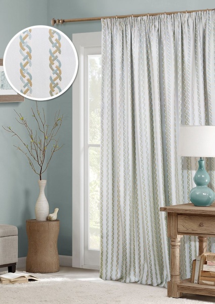 Штора на тесьме "Braid" 200х270 серый Штора на тесьме "Braid" 200х270 серый